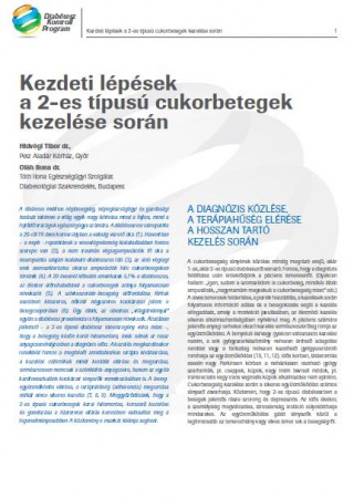 Hidvégi Tibor - Oláh Ilona: Kezdeti lépések a 2-es típusú cukorbetegség kezelése során